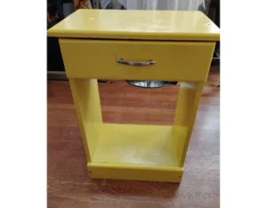 Yellow end table.