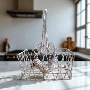 rustic chicken wire basket – farmhouse storage & décor