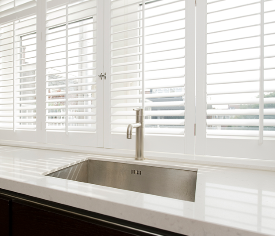 New kitchen sink and new blinds.