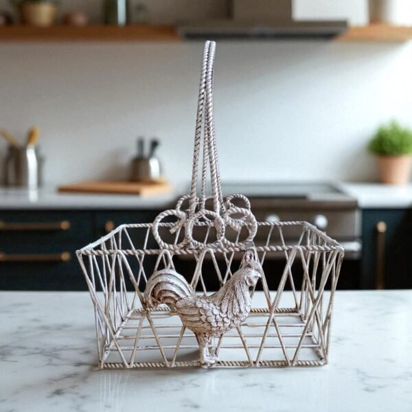 rustic chicken wire basket – farmhouse storage & décor