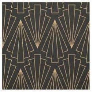 Black, gold, silver fabric.