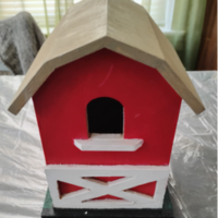 Barn house birdhouse