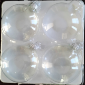 Clear ornament balls