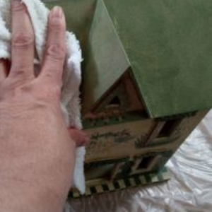 Cleaning Santa house