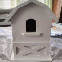 White birdhouse