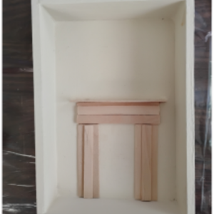 Wood box and popsicle sticks