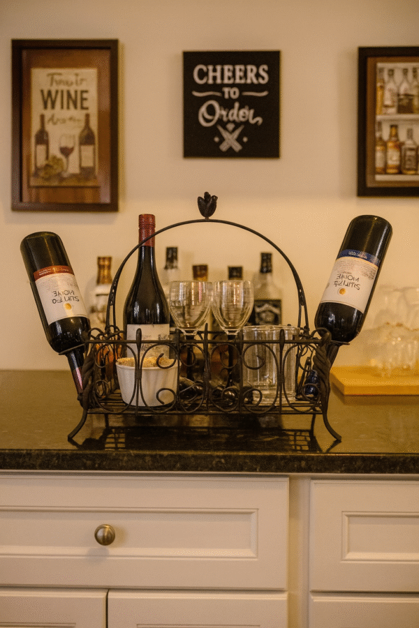 small table wine rack