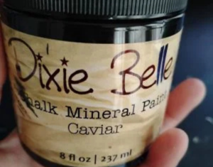 Chalk Mineral paint black.