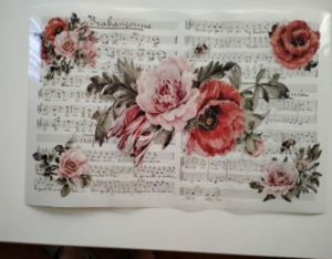 Floral furniture transfer.
