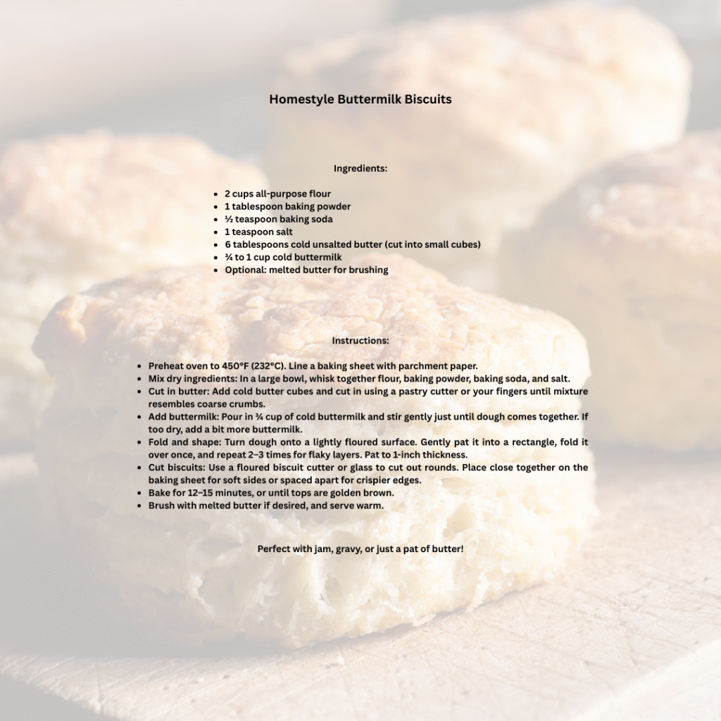 homestyle buttermilk biscuits