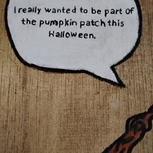Painted message.