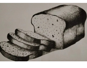 Bread image printed.