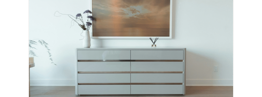 Dresser and picture