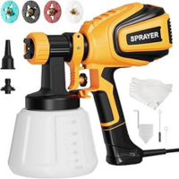 Paint Sprayer, 700W HVLP Spray Gun with Cleaning & Blowing Joints